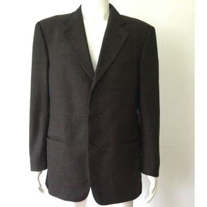 VALENTINO UOMO Men’s Textured Check Pattern Sports Jacket, Blazer (Size 41R)